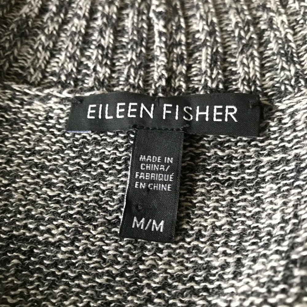 Eileen Fisher open cardigan 51% linen/49% wool - Picture 7 of 11